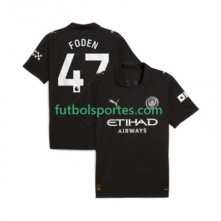 Camiseta Manchester City Phil Foden 47 Segunda Equipación 2025/2026